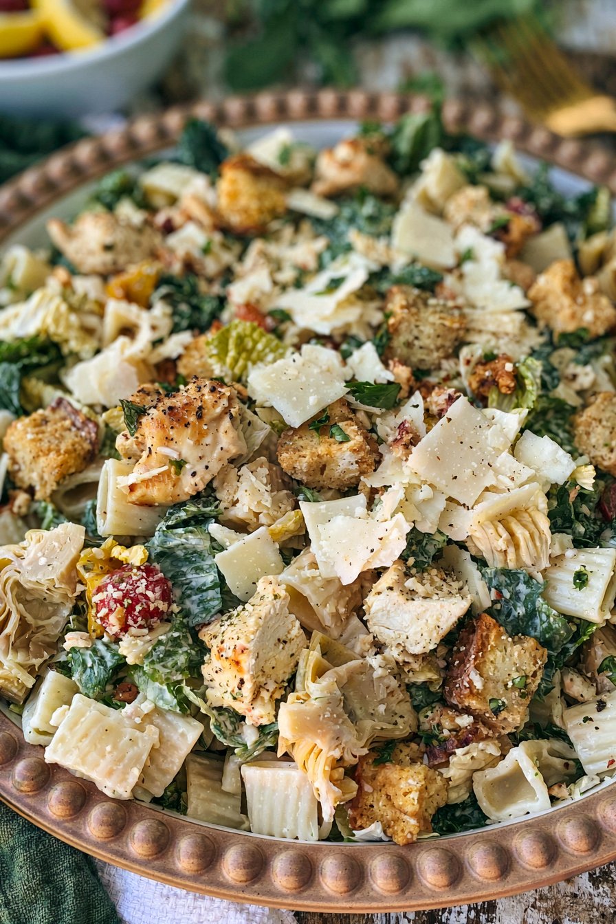 Chicken Caesar Pasta Salad