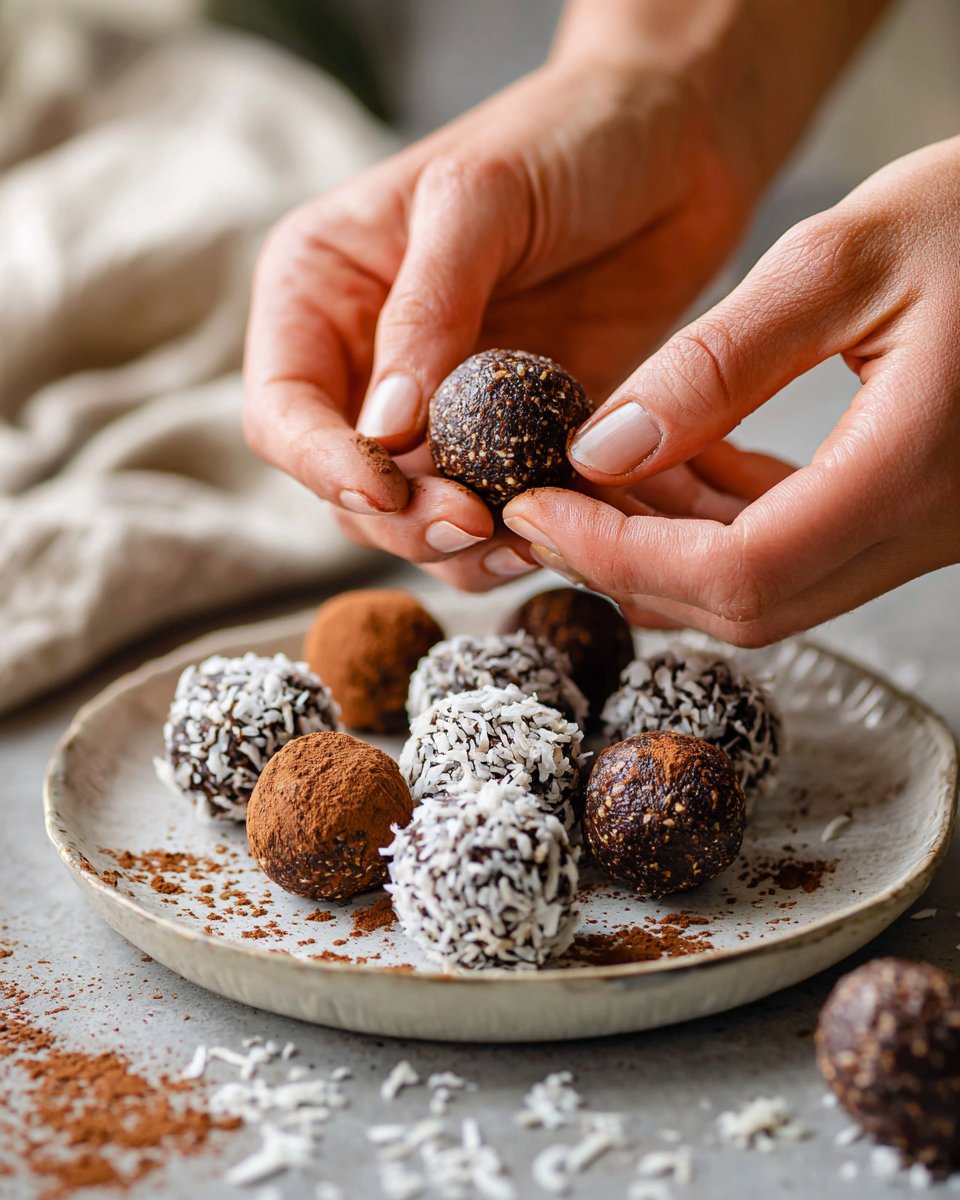 No Bake Brownie Energy Balls