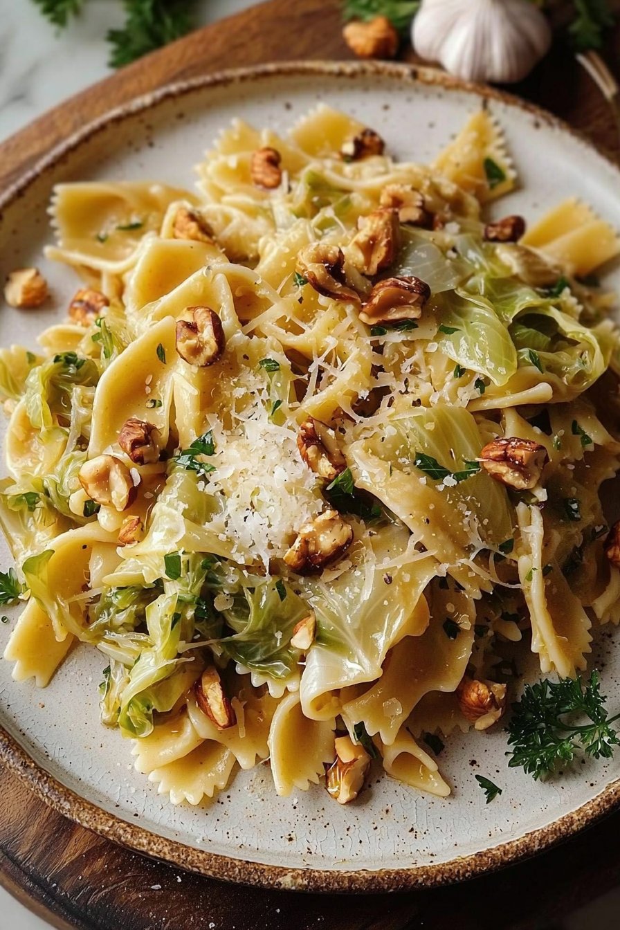 Cabbage Walnut Pasta