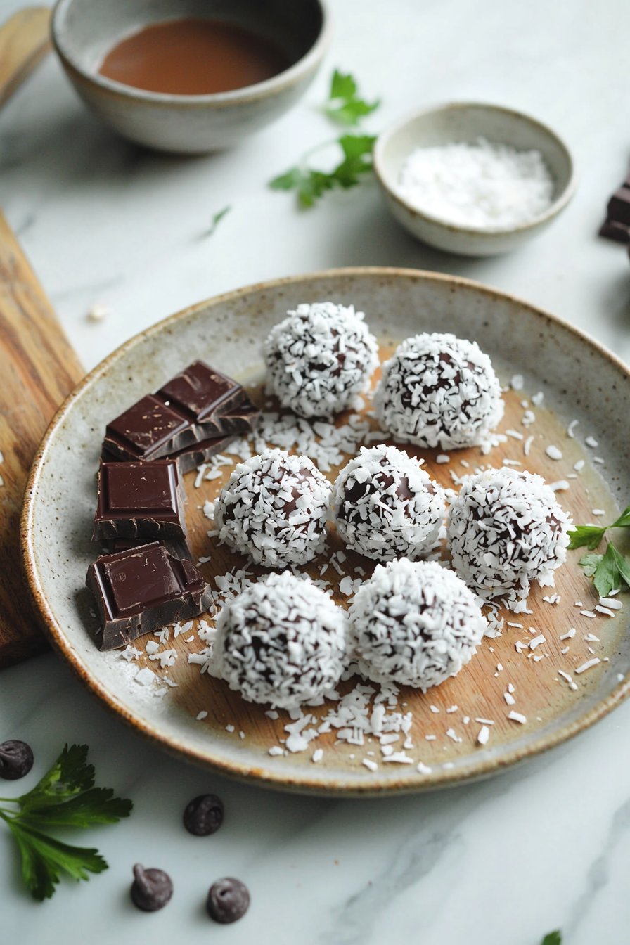 Easy Coconut Chocolate Bonbons
