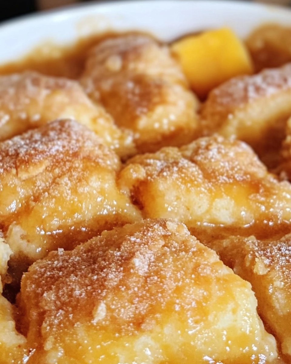 Peach Cobbler Dumplings