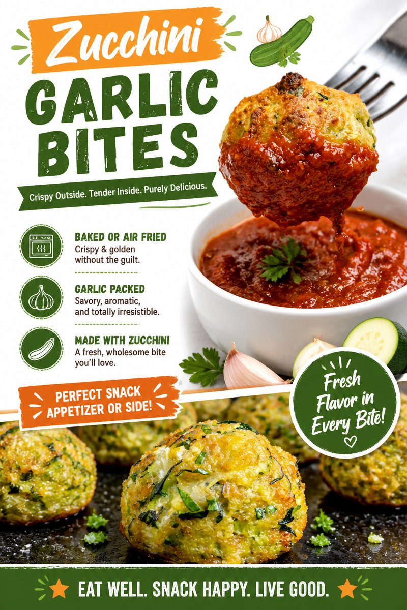 Zucchini Garlic Bites: Crispy Appetizers