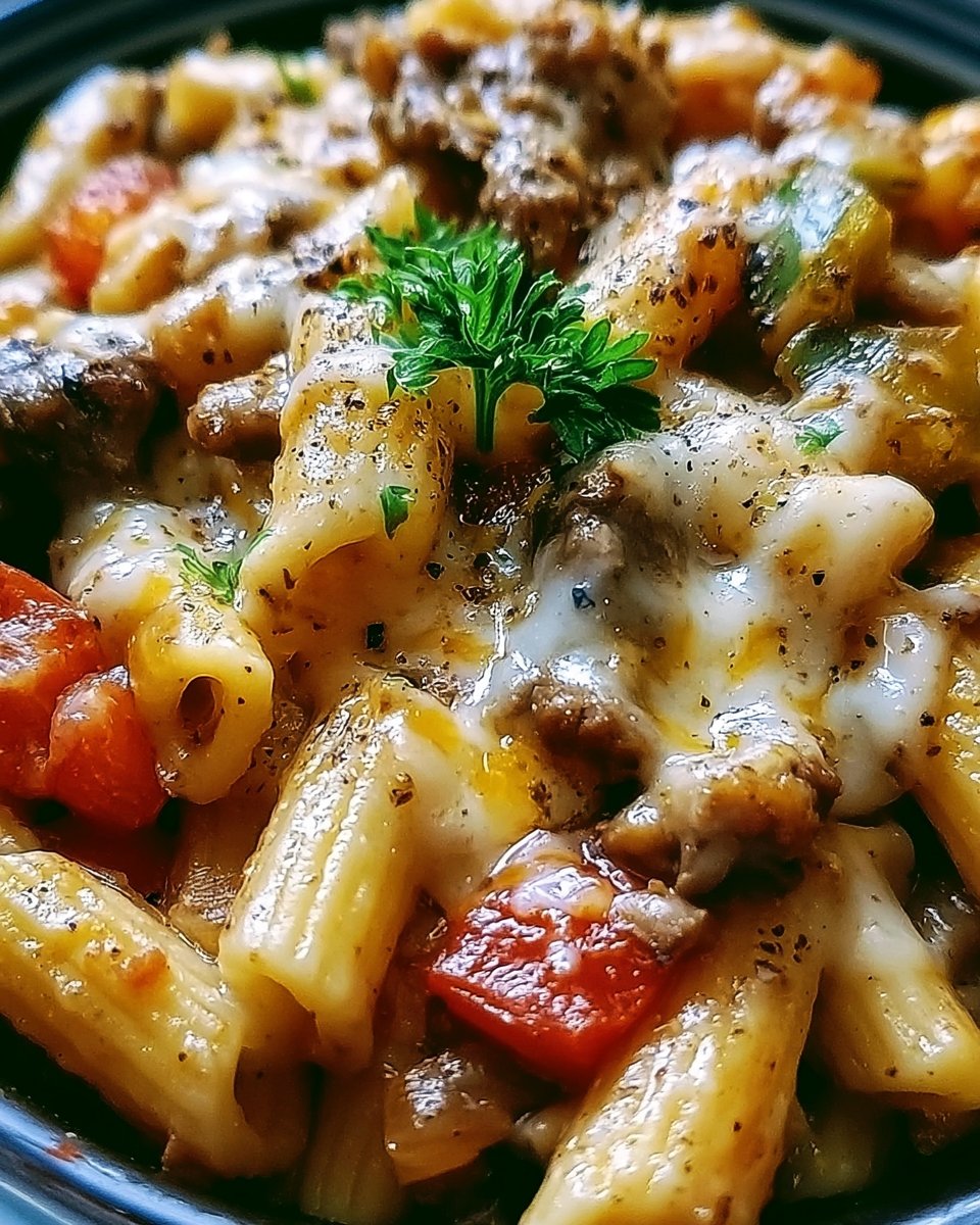 Philly Cheese Steak Pasta