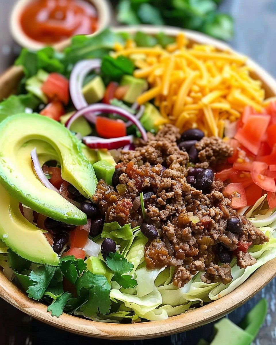 Low Carb Taco Salad Bowl
