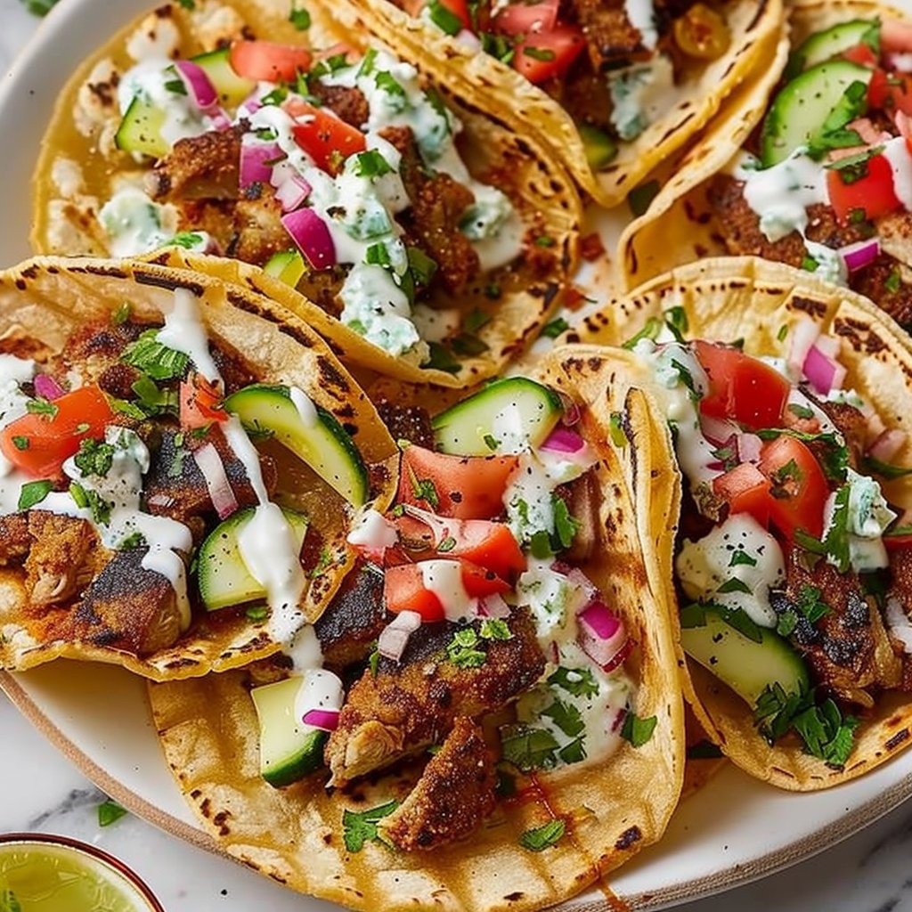 Gyros Smash Tacos