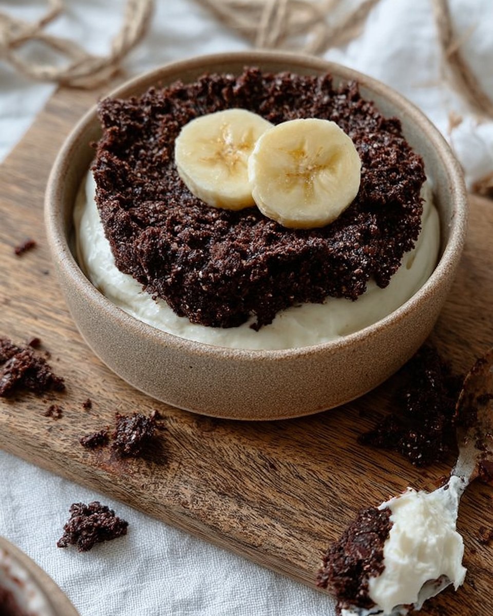 Schokoladen-Bananen-Quark-Dessert