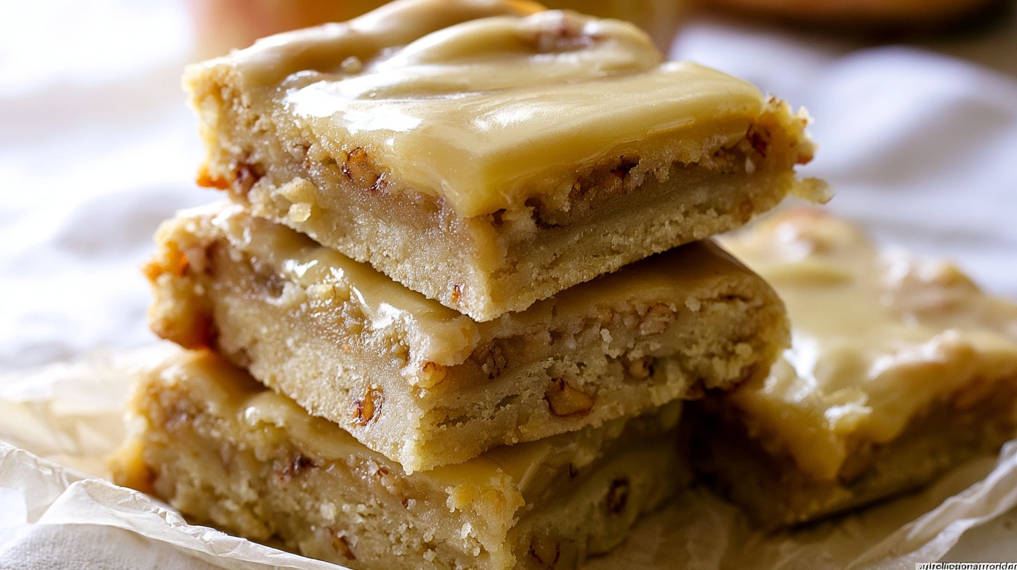 Maple Glazed Apple Blondies 2 Maple Glazed Apple Blondies