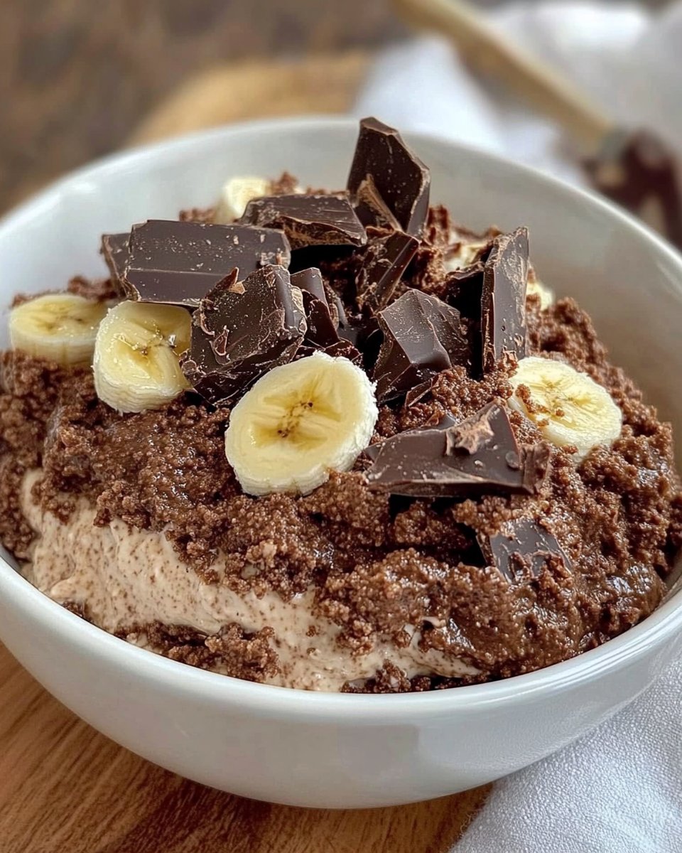 Schokoladen-Bananen-Quark-Dessert