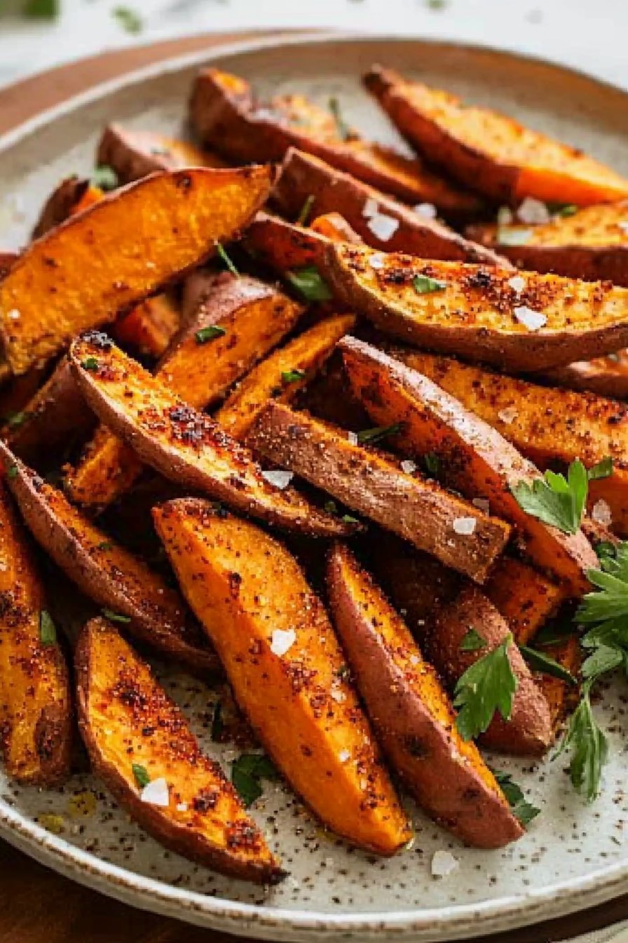 Golden Sweet Potato Wedges