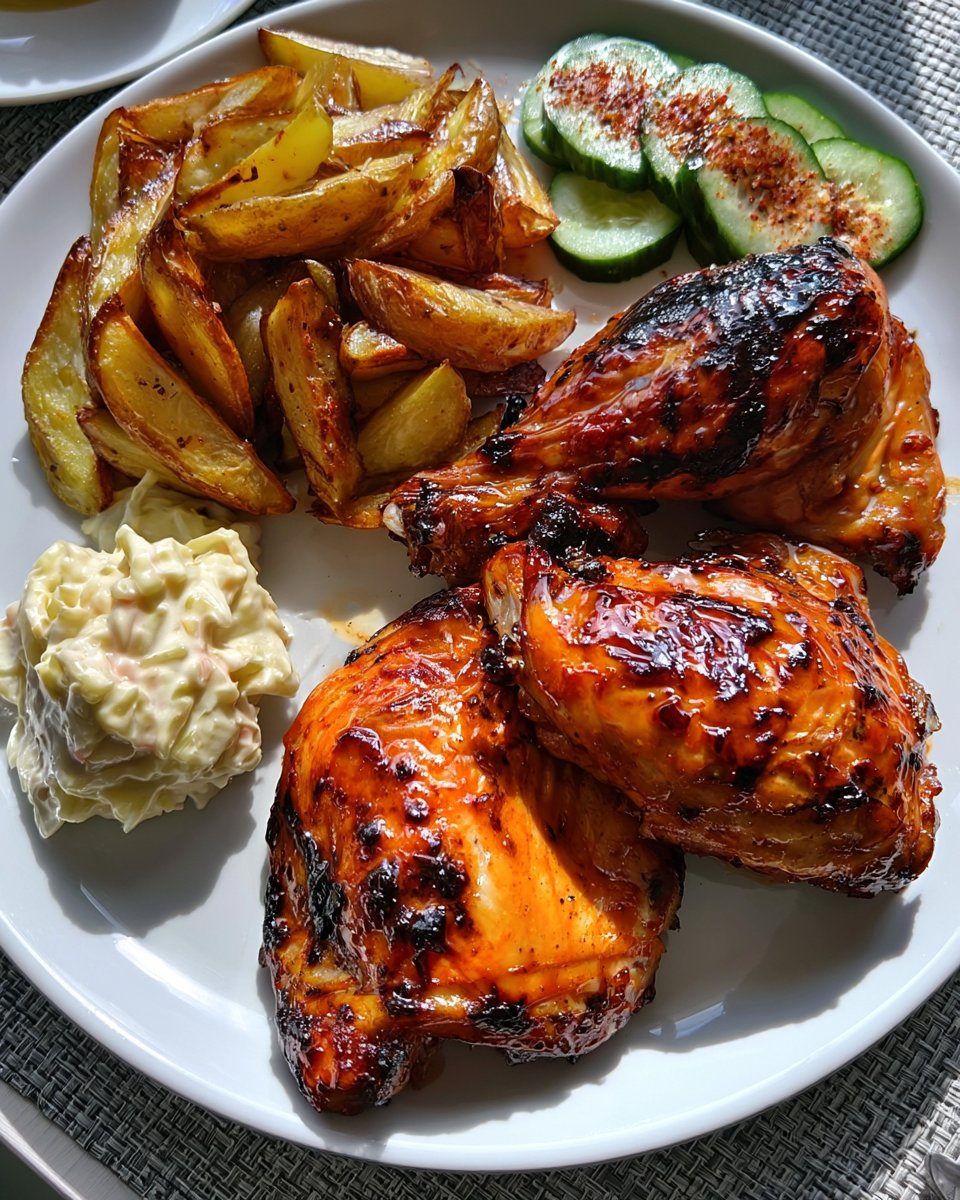 Peri-Peri Chicken with Crispy Potato Wedges
