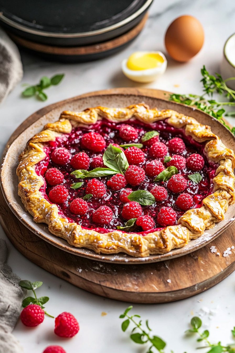 Easy Raspberry Galette