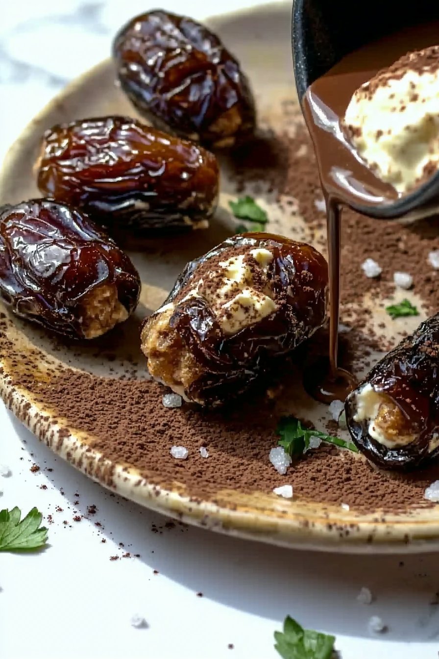 Tiramisu Stuffed Dates