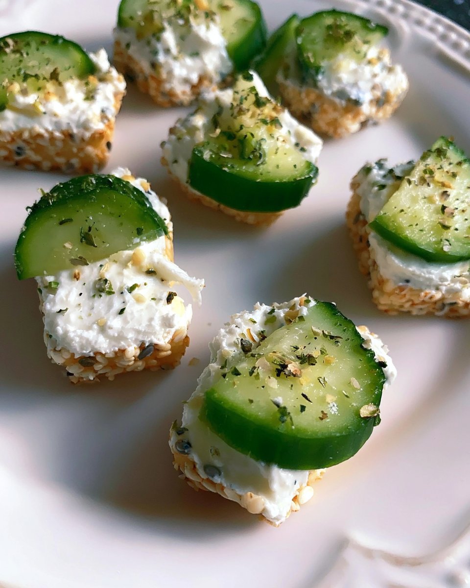 Cucumber Cream Cheese Bites