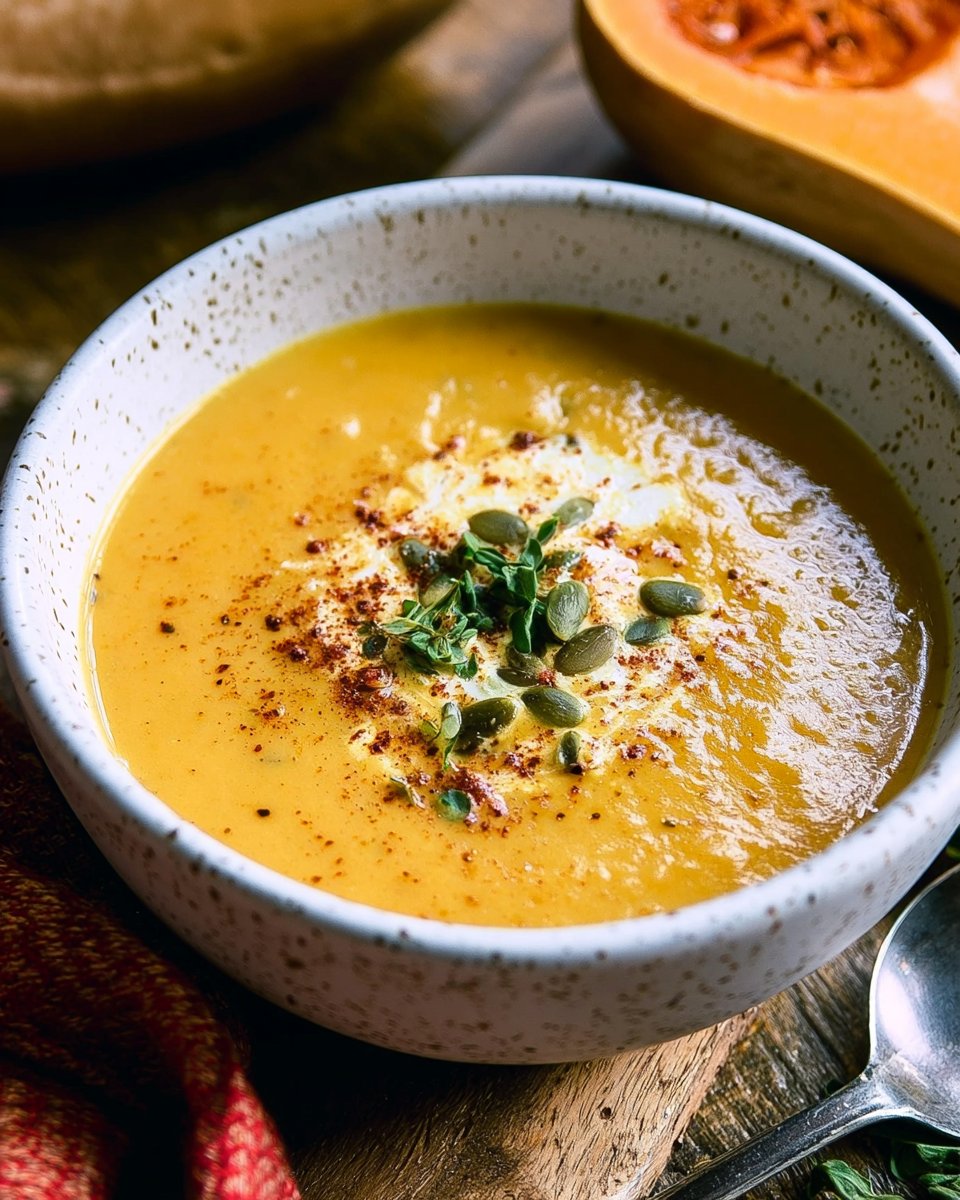 Creamy Crock Pot Butternut Squash Soup