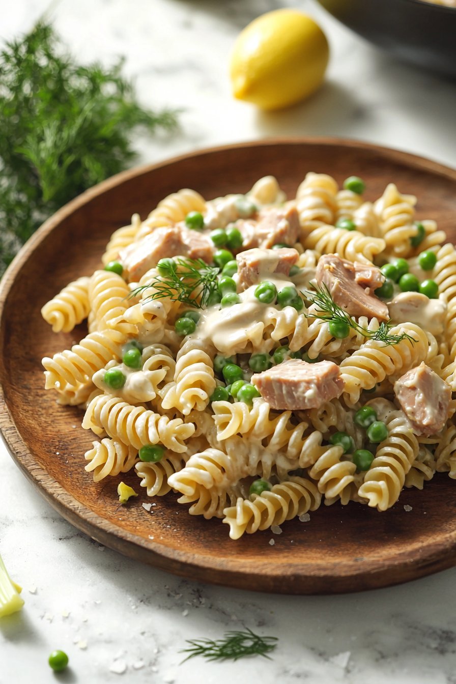 Tuna Pasta Salad with Peas