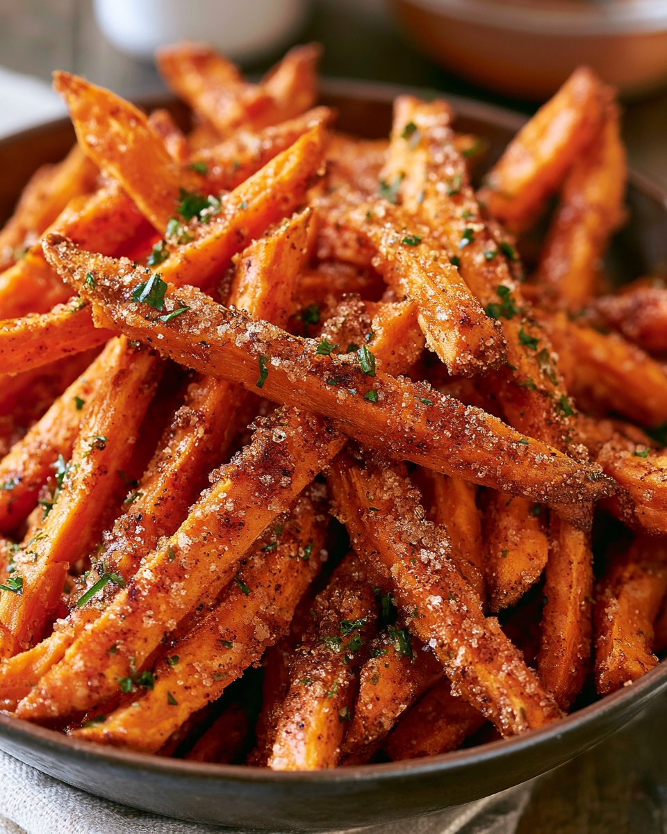 Brown Sugar Cinnamon Sweet Potato Fries