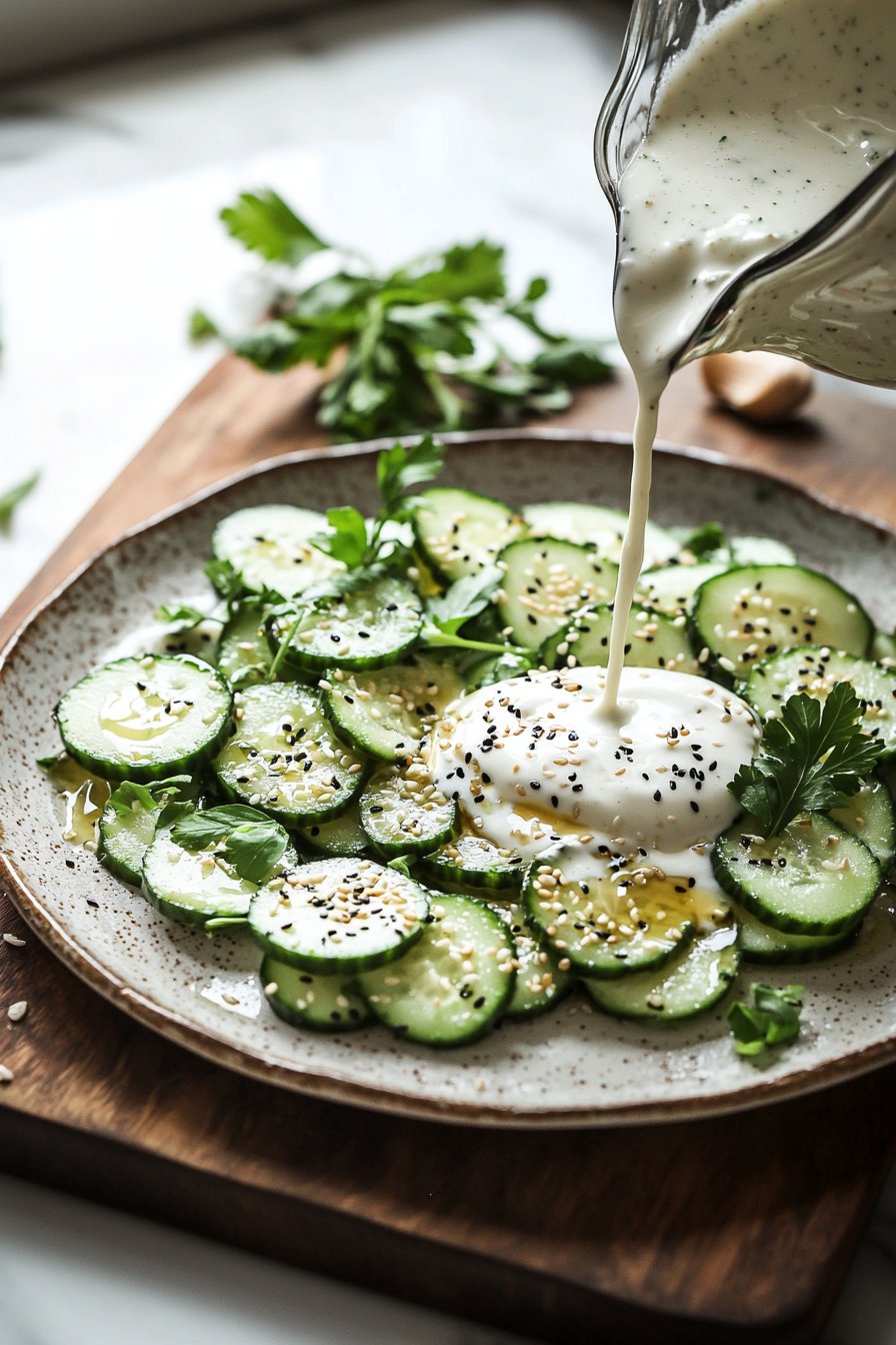Creamy Asian Cucumber Salad