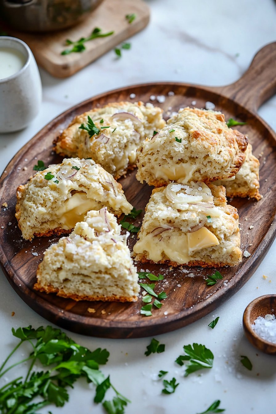 Käse- und Zwiebel-Scones