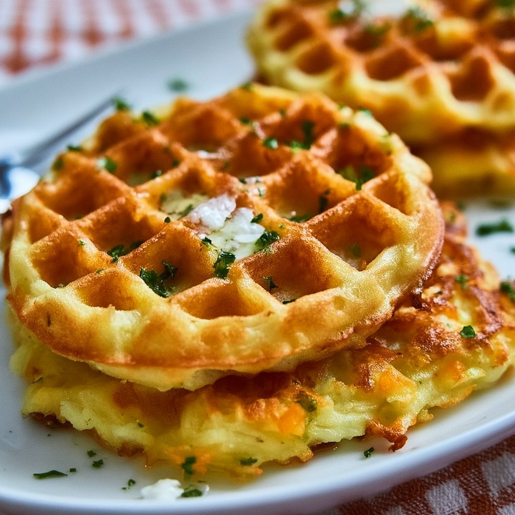 Kartoffel - Gemüse Waffeln
