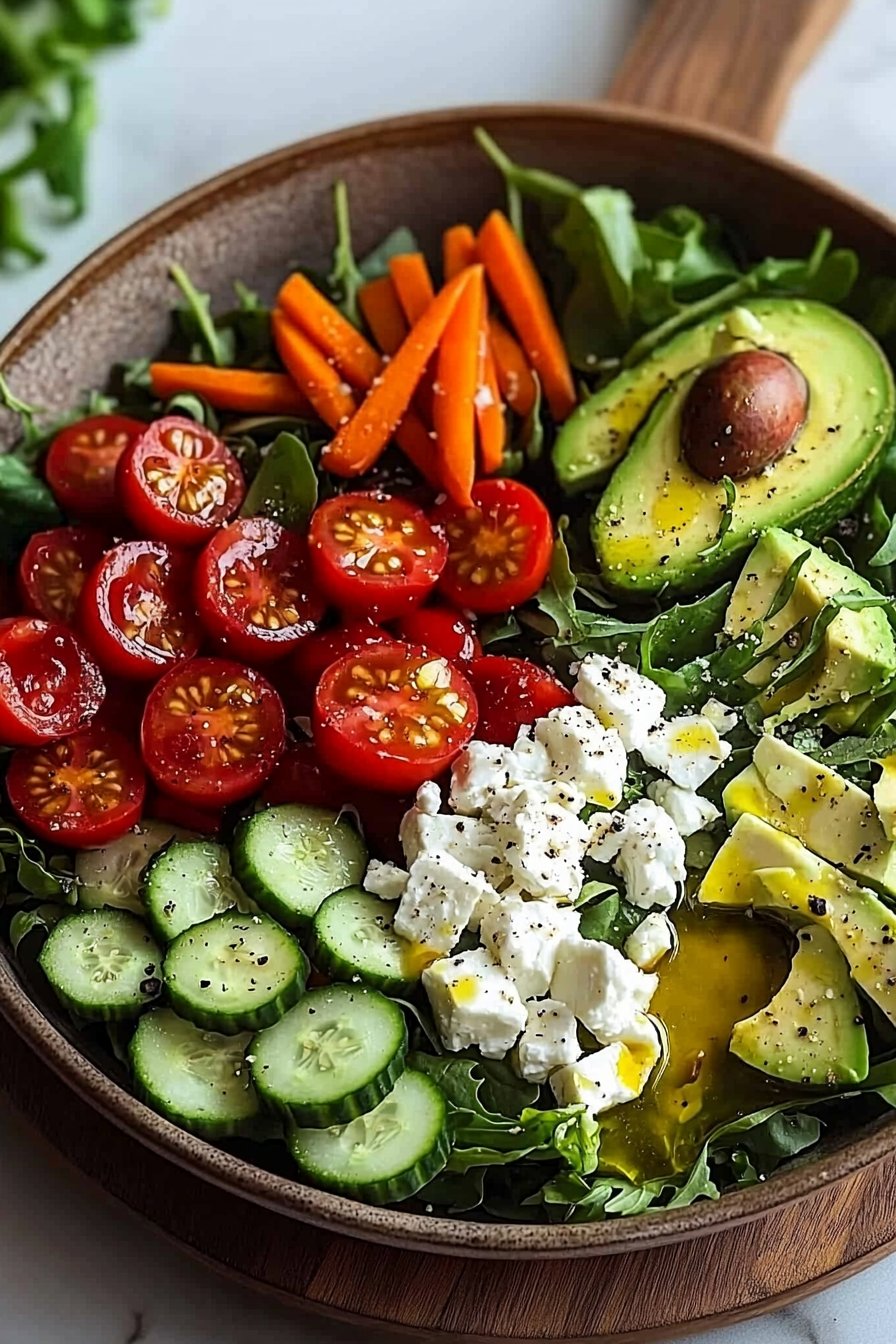 Bunte Salatschüssel