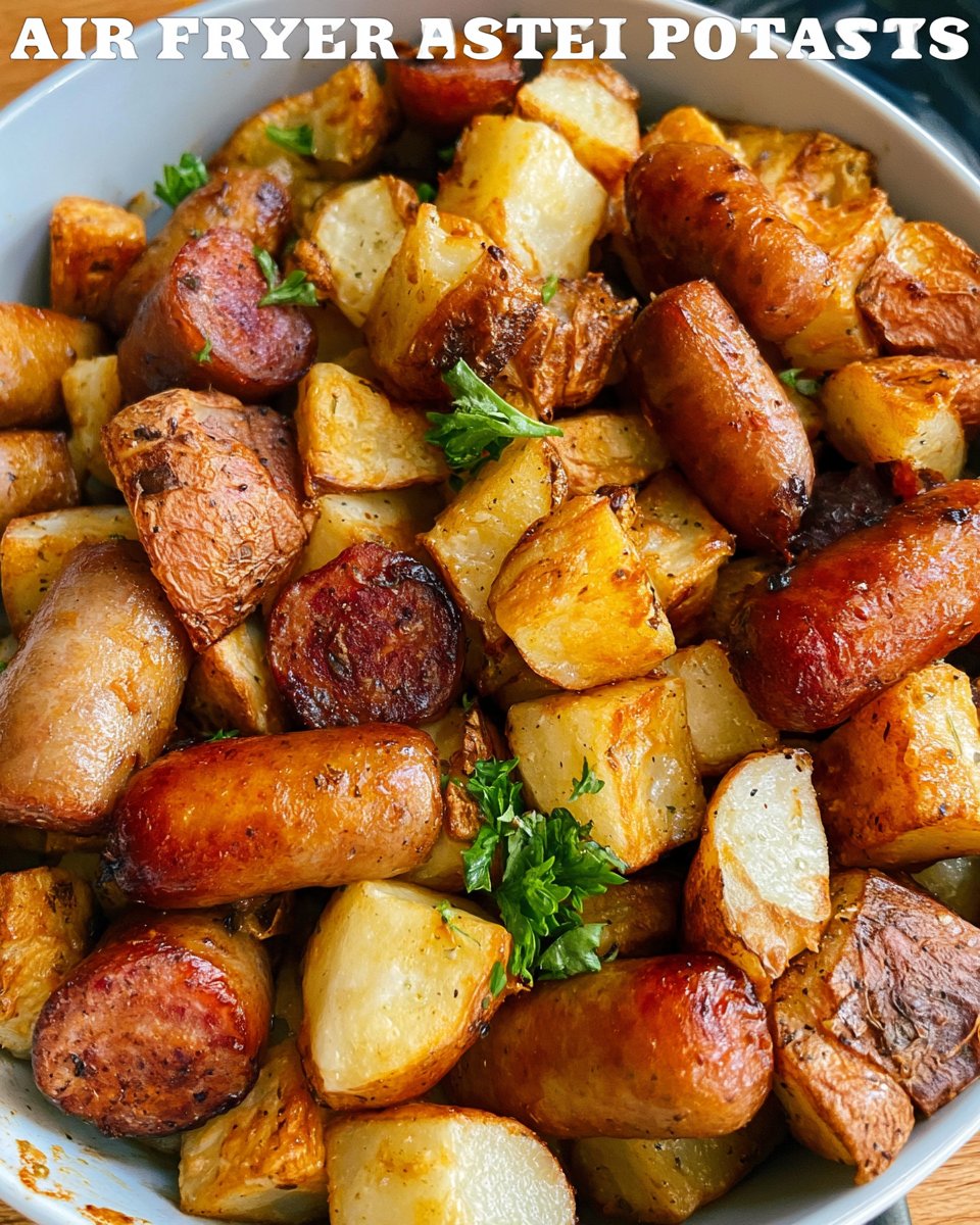 Air Fryer Potatoes and Sausage
