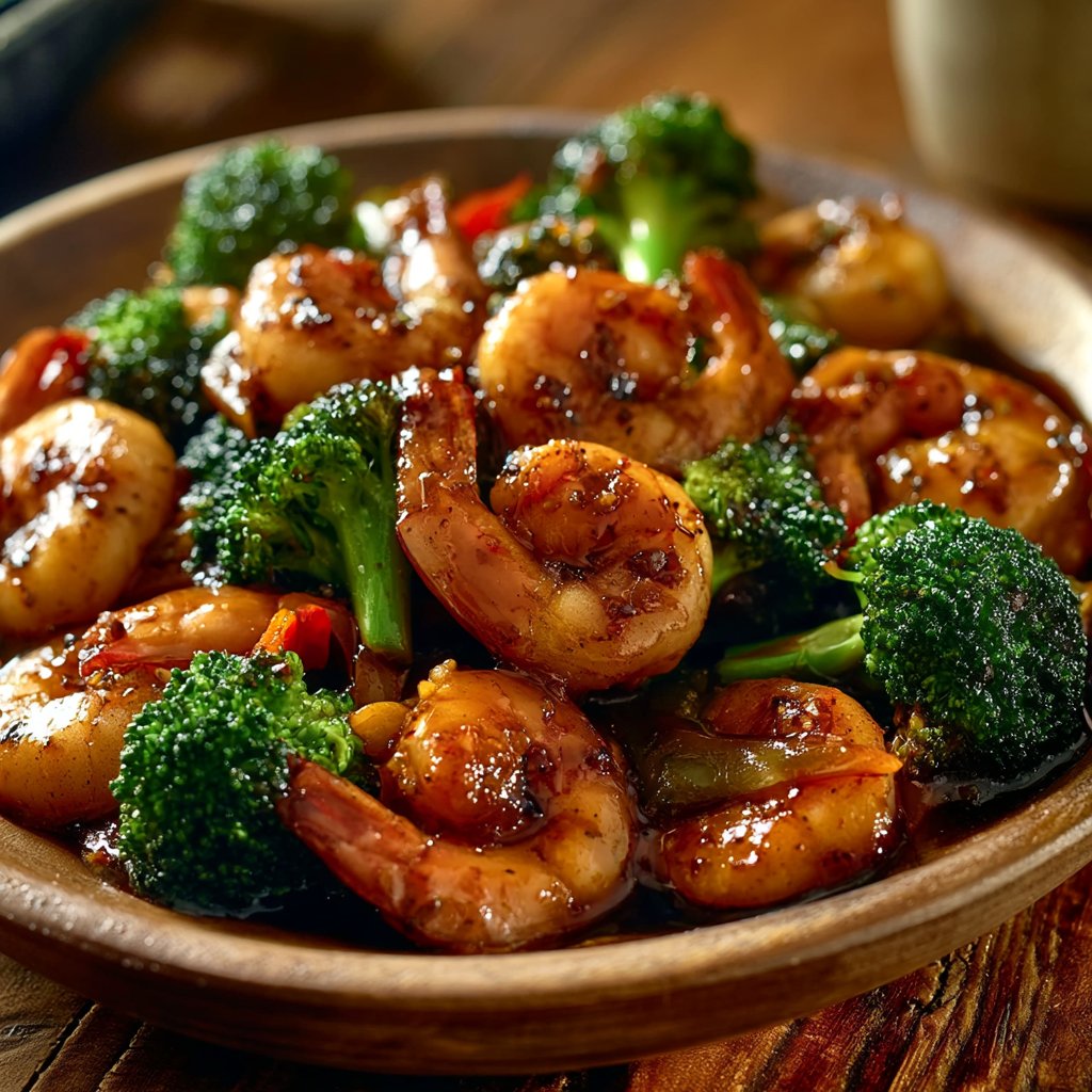 Garlic Honey Shrimp & Broccoli Stir-Fry