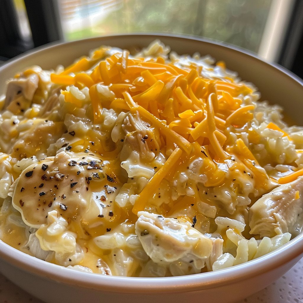 Cheesy Chicken and Rice Recipe