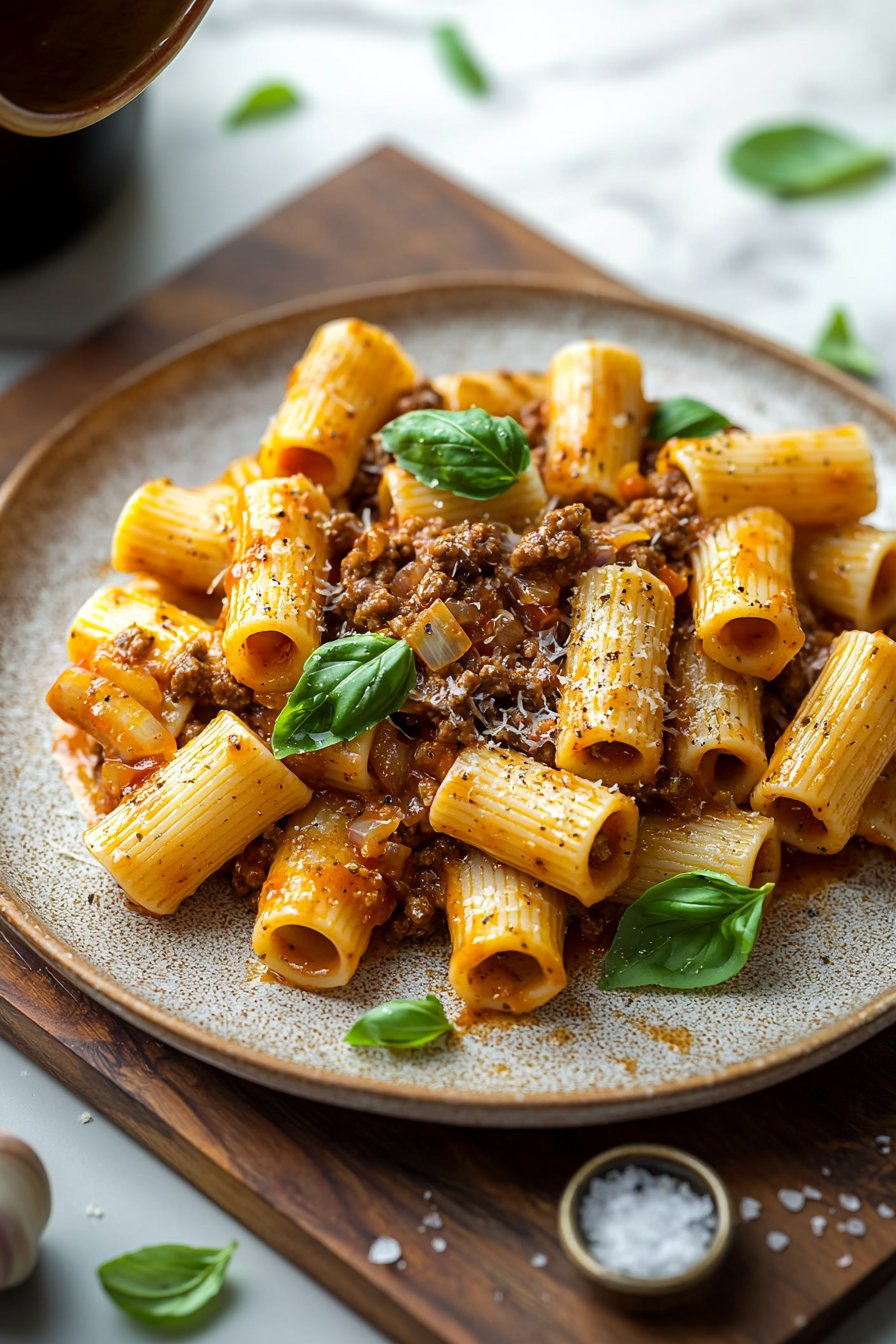 Würzige Rinder-Rigatoni