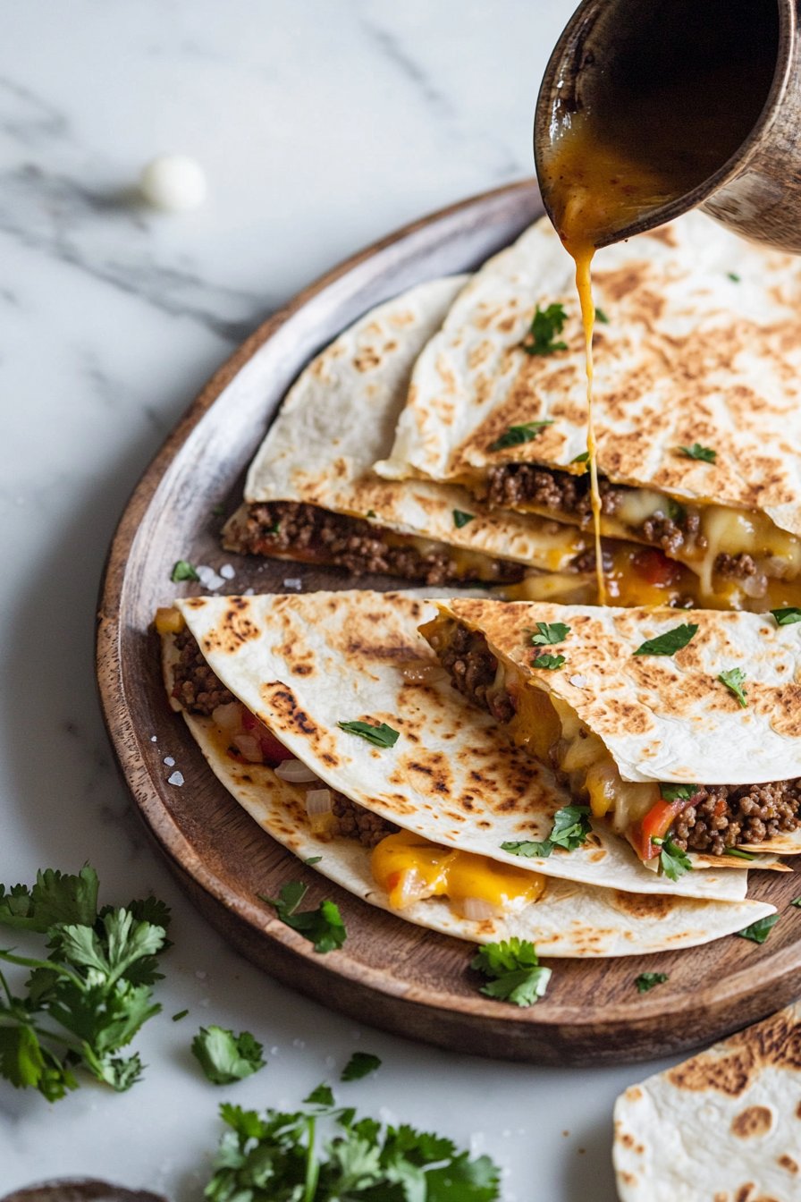 Käse-Rinderhack-Quesadillas