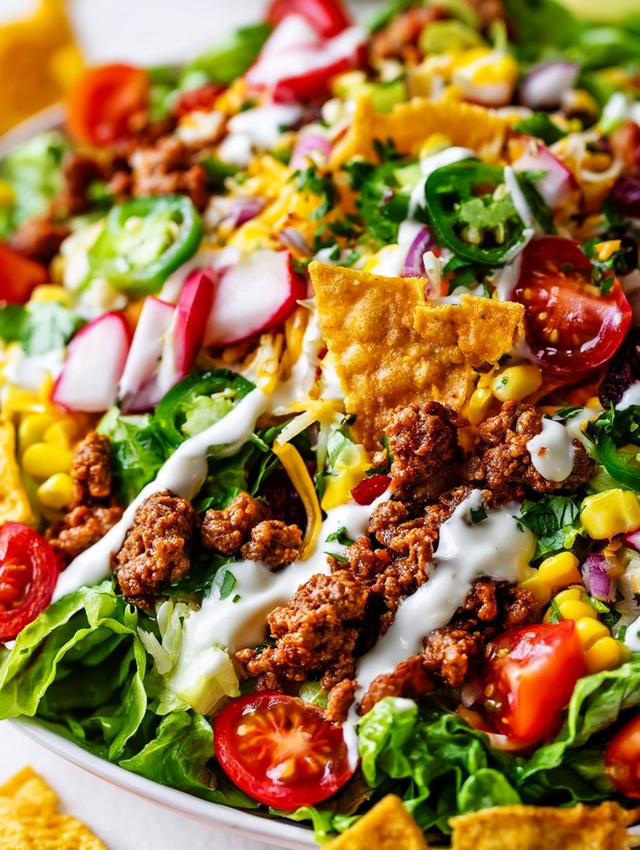 Ensalada de Taco de Carne Molida