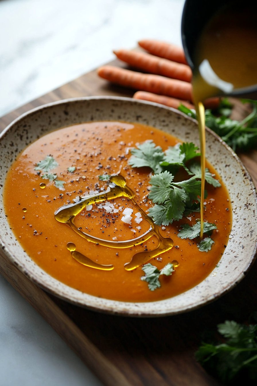 Spiced Carrot Sweet Potato Soup