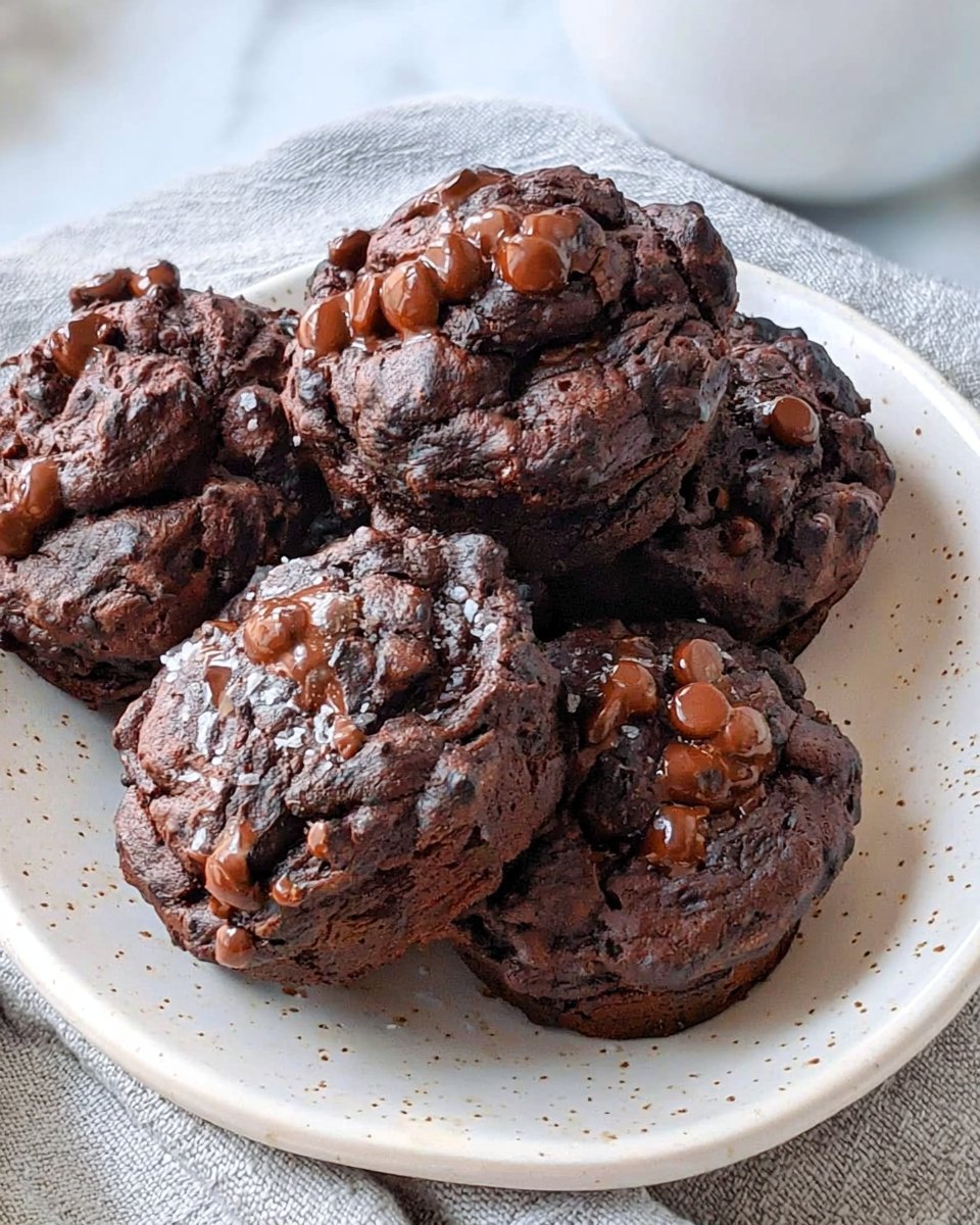Double Chocolate Protein Muffins