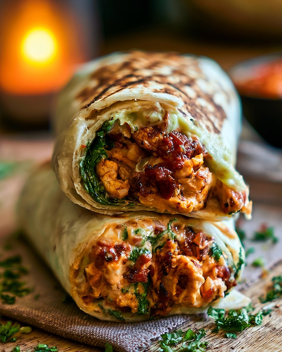 Grilled Chicken Burrito with Chipotle Ranch