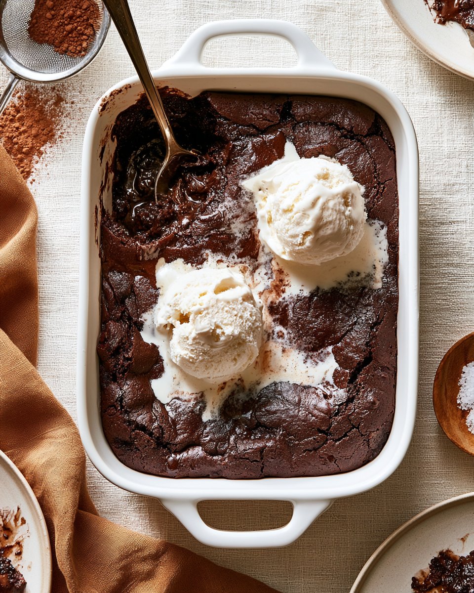Ina Garten's Viral Brownie Pudding (Small Batch)