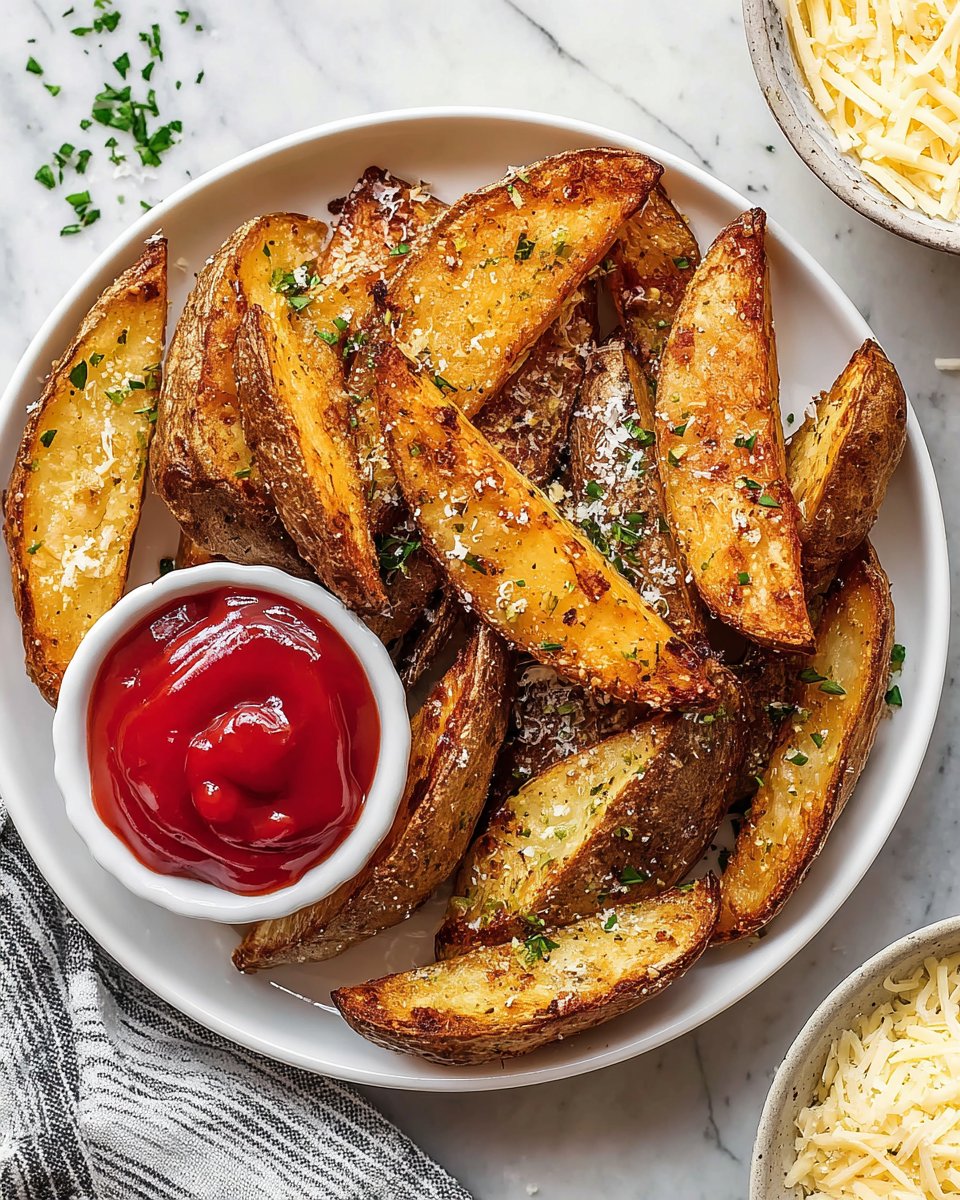 Parmesan Truffle Potato Wedges