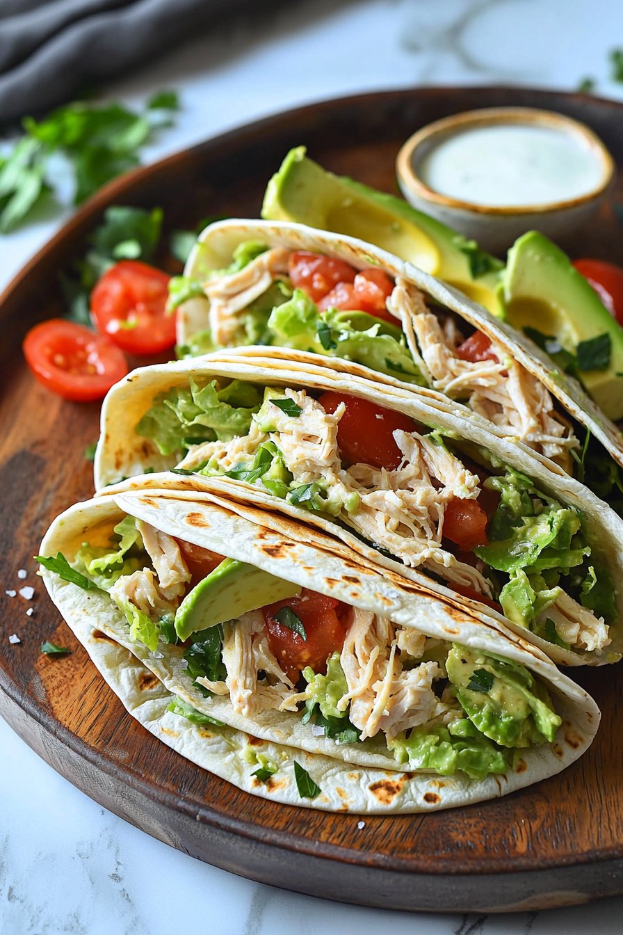 Chicken Avocado Wraps