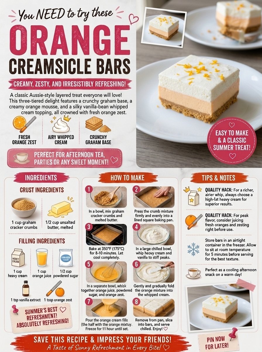 Orange Creamsicle Bars