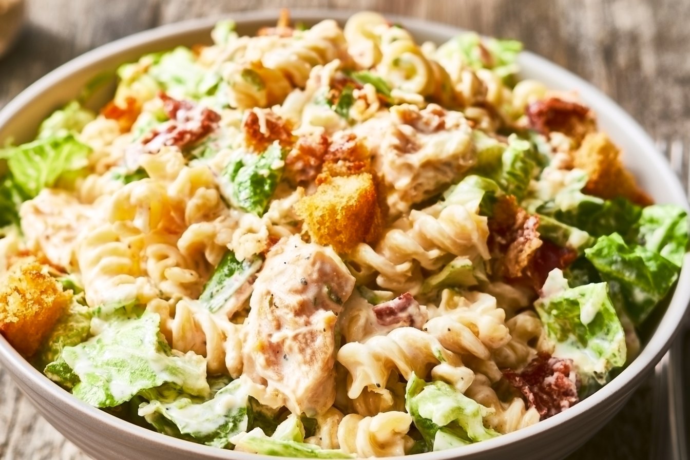 Chicken Caesar Pasta Salad