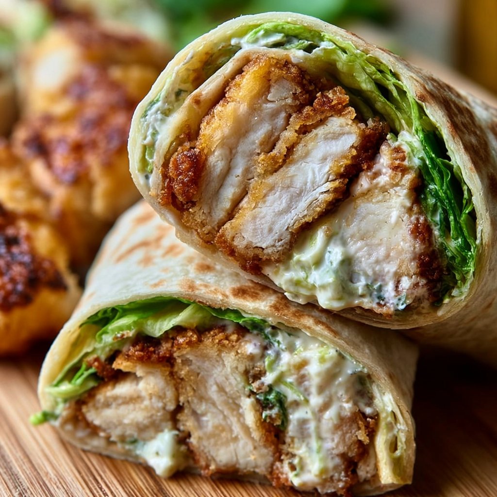 Ultimative Hähnchen-Caesar-Wraps