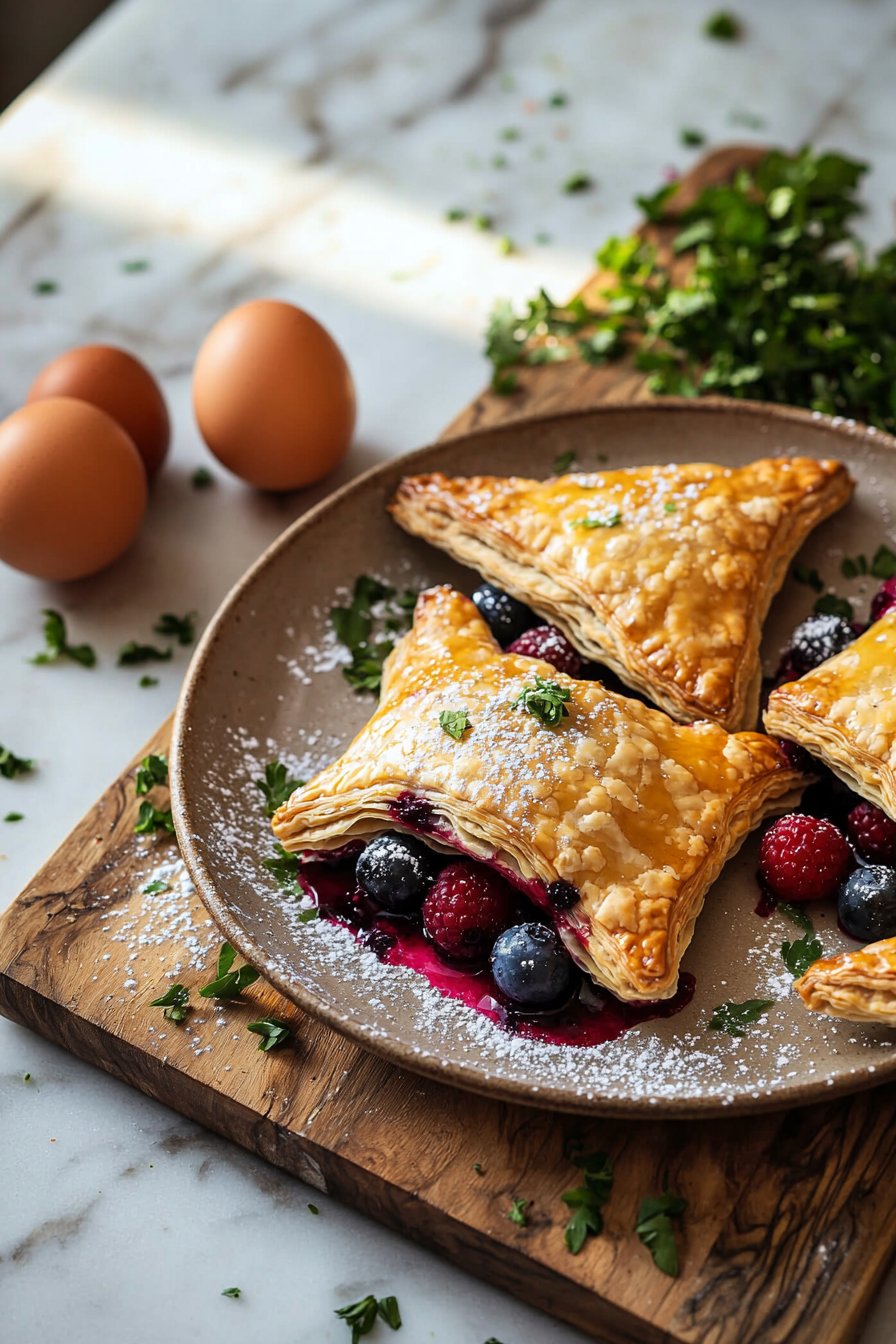 Homemade Mixed Berry Turnovers