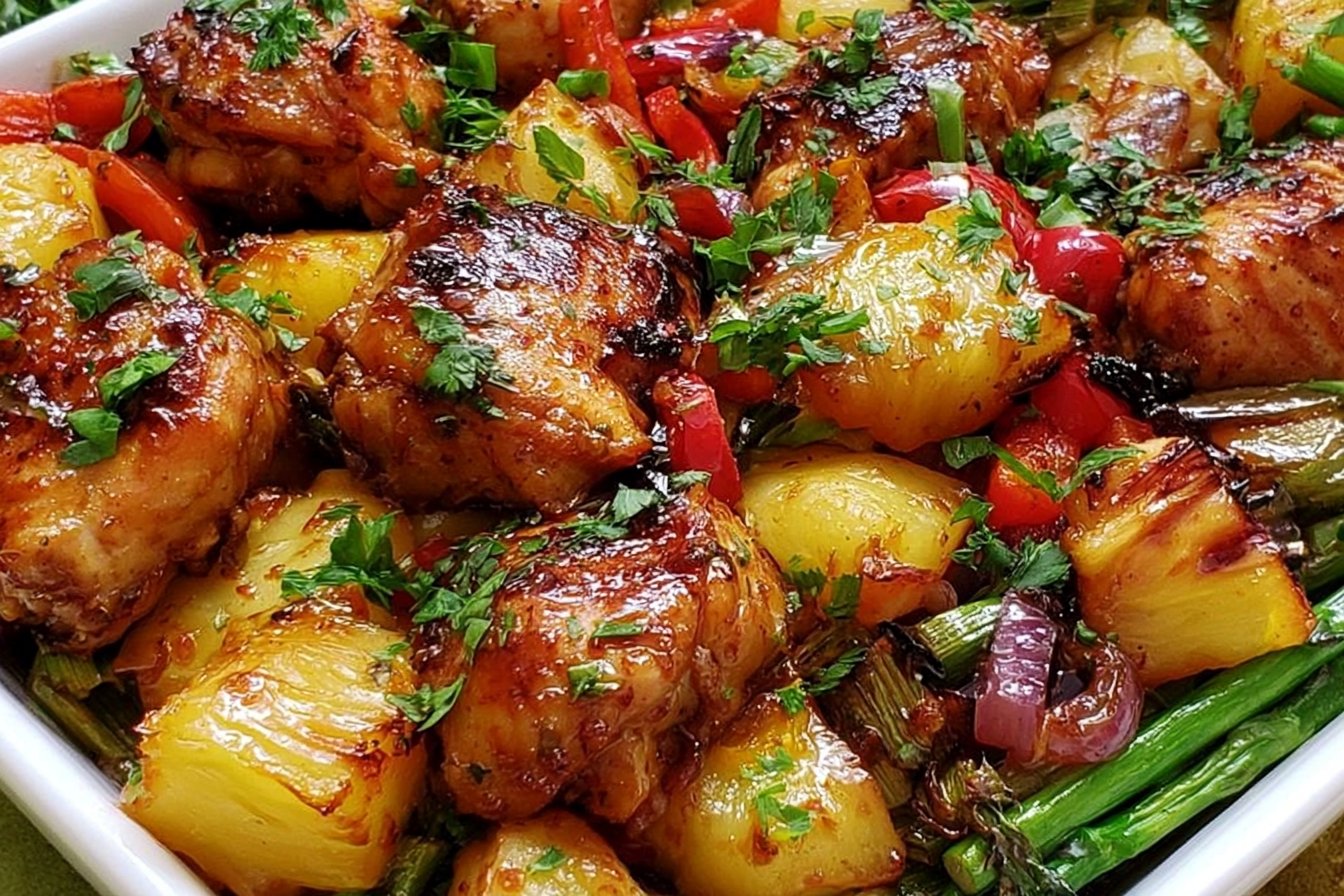 Hawaiian Chicken Sheet Pan