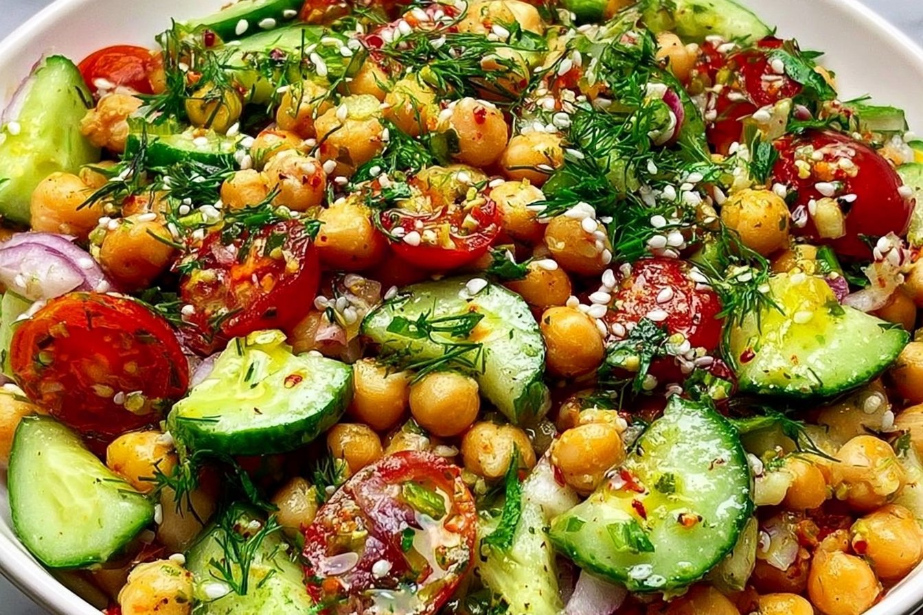 Chickpea Cucumber Salad