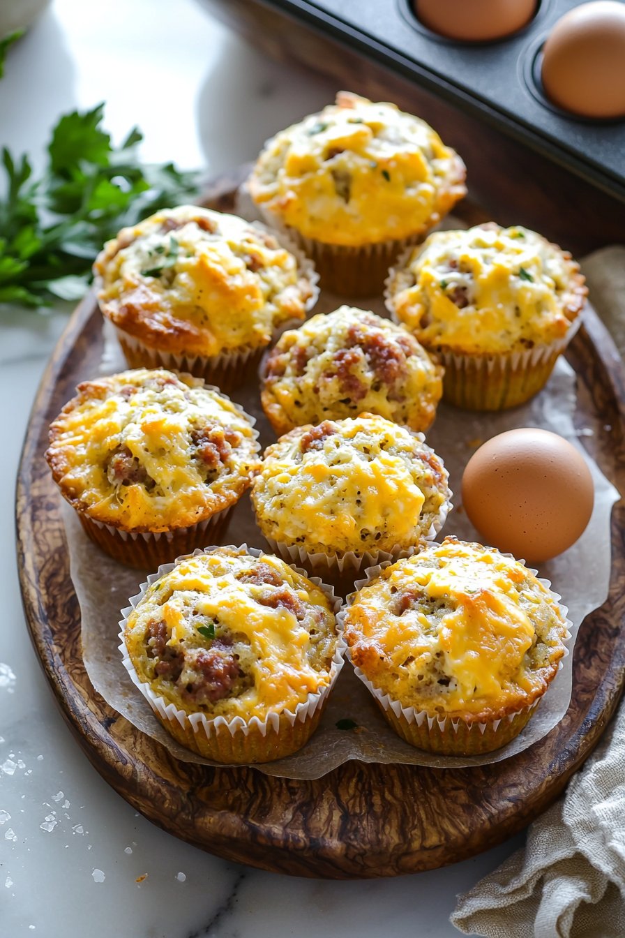 Cheddar Beef Sausage Muffins