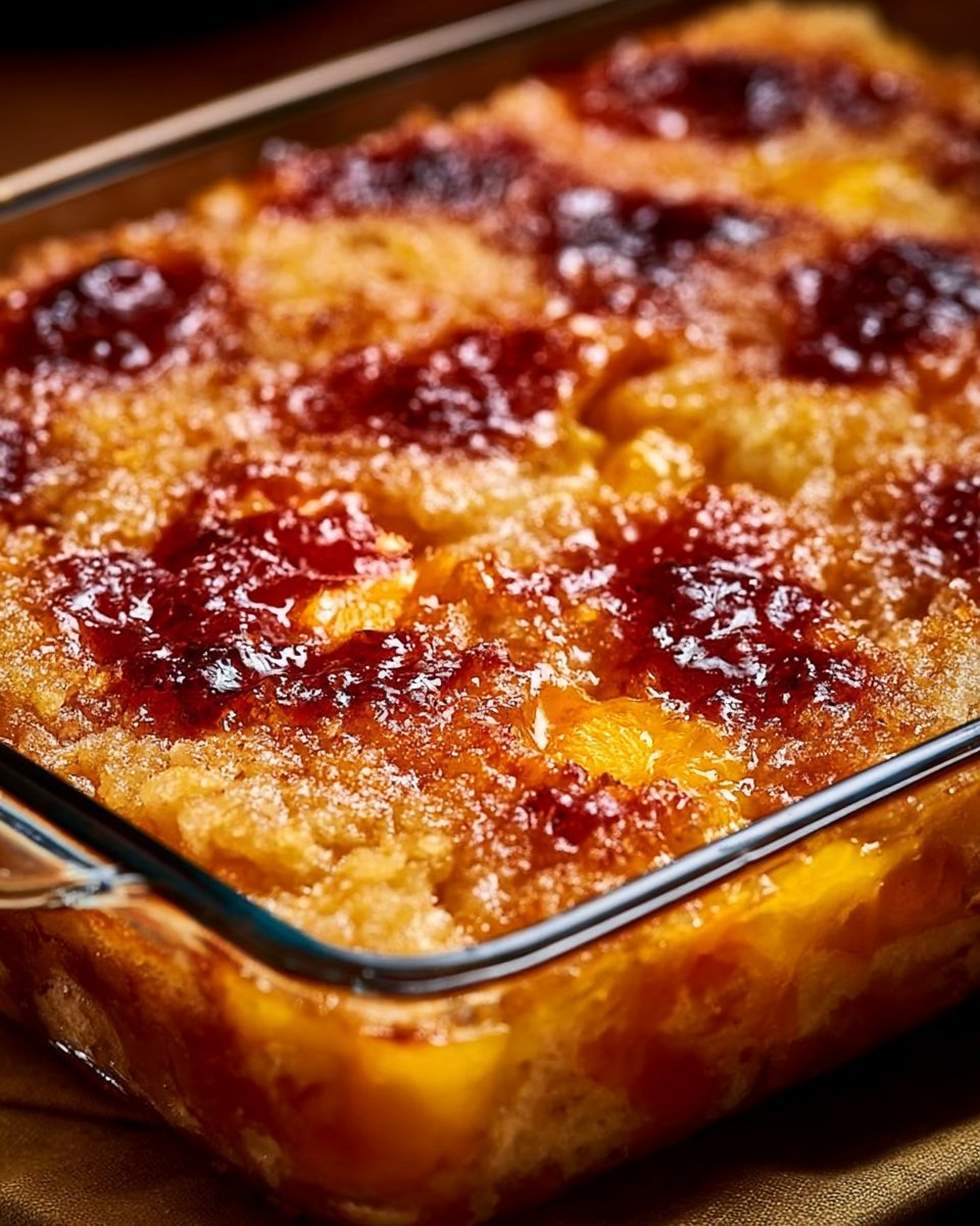 Peach Cobbler Dump Cake