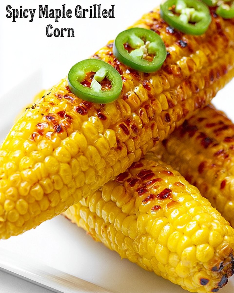 Spicy Maple Grilled Corn