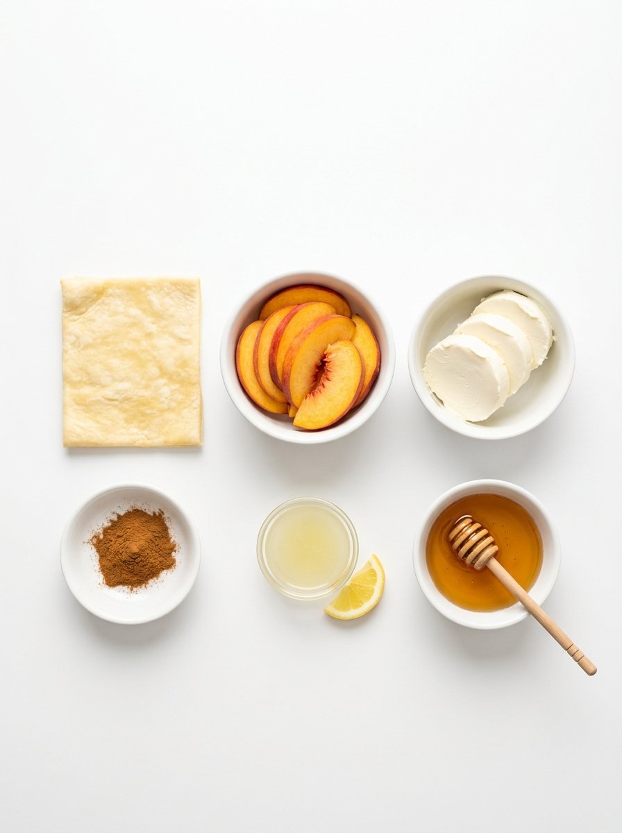 Mini Peach and Cream Cheese Tarts