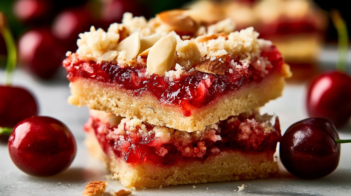 Almond Cherry Pie Bars