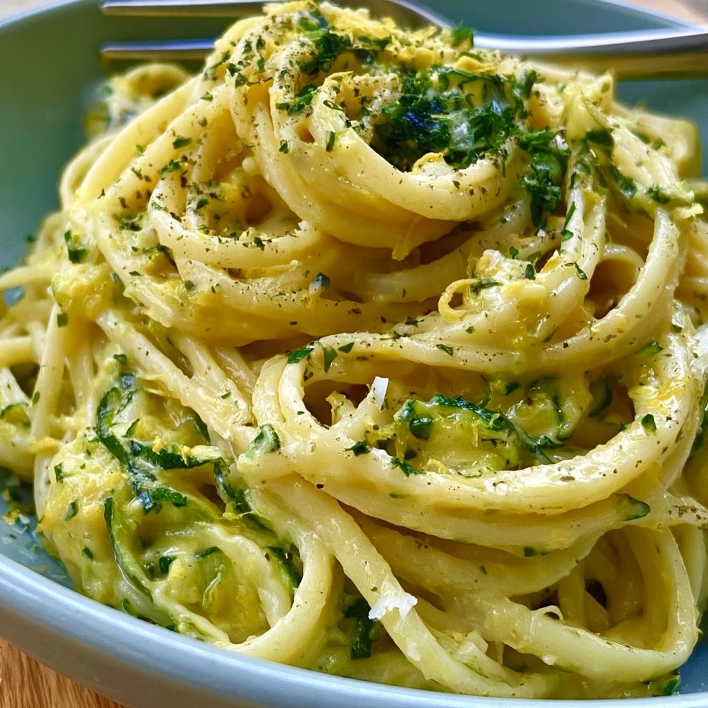 Schnelle cremige Zucchini-Pasta