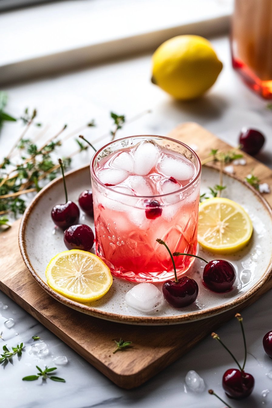 Frische Kirschlimonade