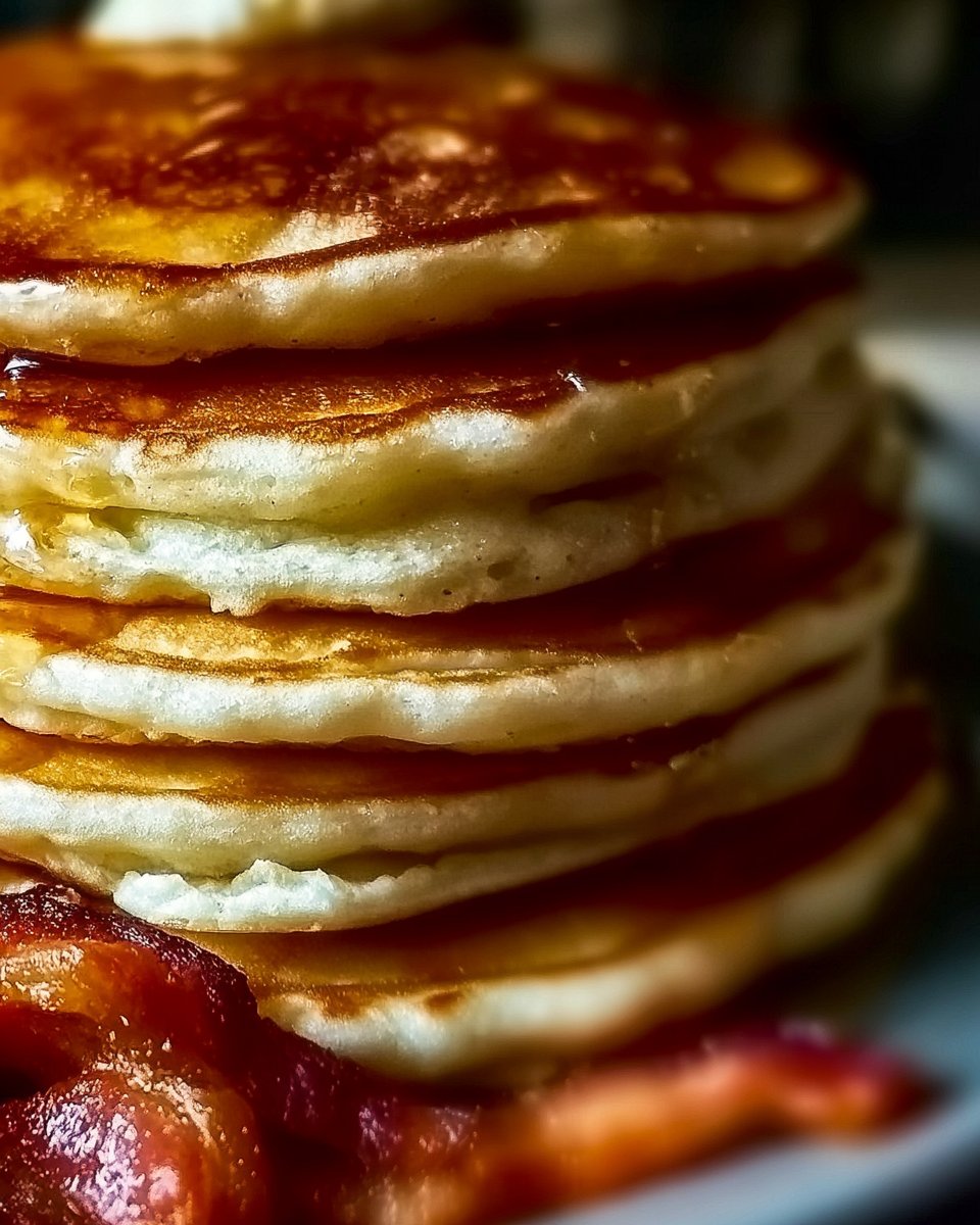 Kid-Approved Breakfast: Fluffy Pancakes with Crispy Bacon